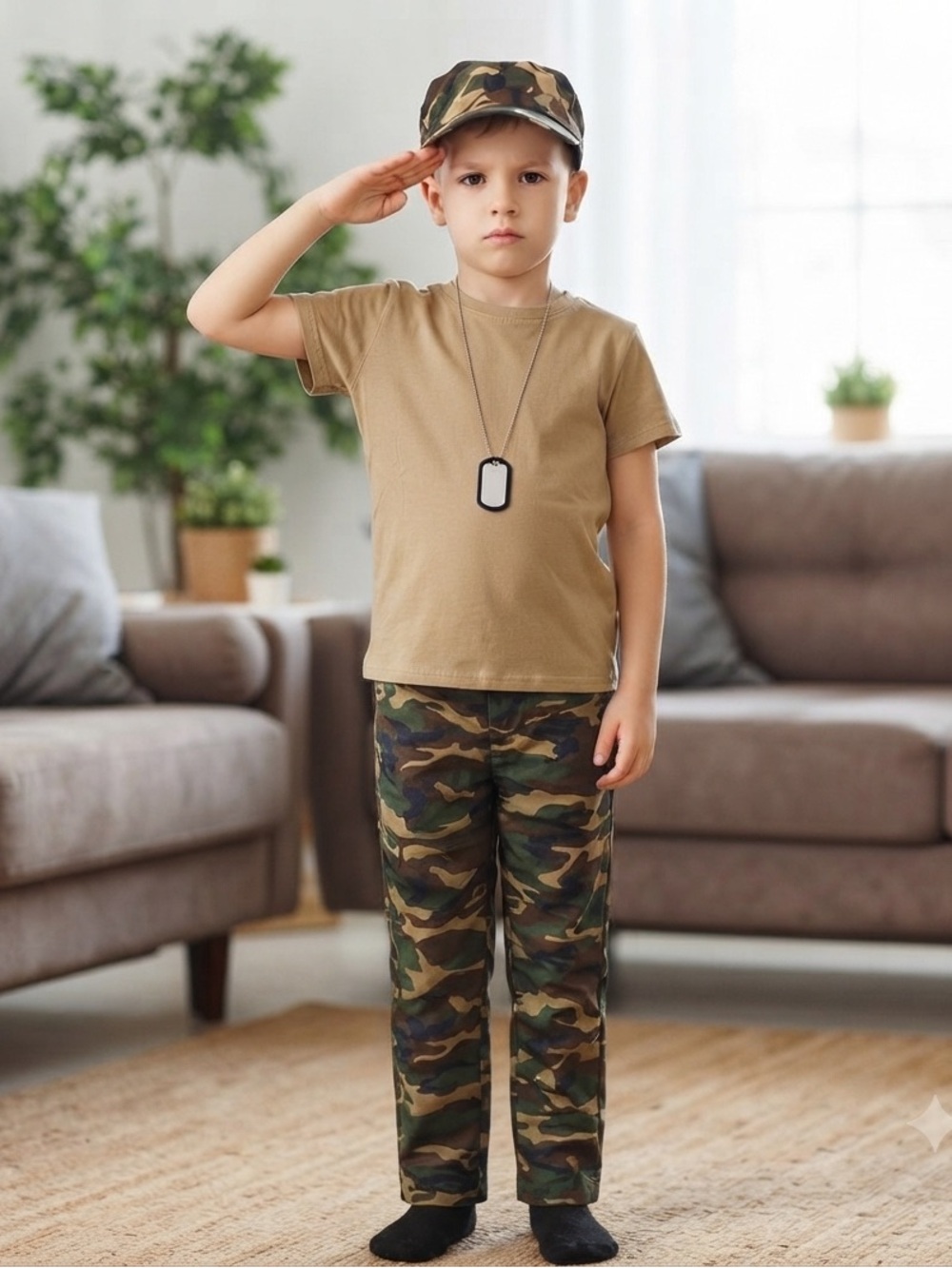 Spirit Boys Size Large Military Uniform Costume
